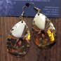 A-LURE-ING earrings for the ladies! #11- Honeycomb stamped goldtone spinner