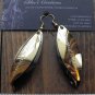 A-LURE-ING earrings for the ladies! #36- Goldtone earwires with black nickel....