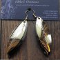 A-LURE-ING earrings for the ladies! #36- Goldtone earwires with black nickel....