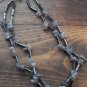 Item 41- 15" Hematite, Labradorite and iolite two strand necklace.