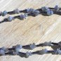 Item 41- 15" Hematite, Labradorite and iolite two strand necklace.