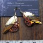 A-LURE-ING earrings for the ladies! #35- Stamped coppertone with goldtone....