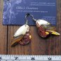 A-LURE-ING earrings for the ladies! #35- Stamped coppertone with goldtone....