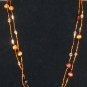 Item 11- 15.5" Double strand tiger eye and glass necklace.