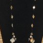 Item 101- 22" glass, jasper, Tibetan silver & Picasso jasper necklace.