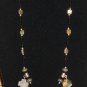 Item 101- 22" glass, jasper, Tibetan silver & Picasso jasper necklace.
