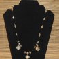 Item 101- 22" glass, jasper, Tibetan silver & Picasso jasper necklace.