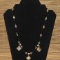 Item 101- 22" glass, jasper, Tibetan silver & Picasso jasper necklace.