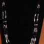Item 127- 27.5" Onyx, Tibetan silver, amethyst & fluorite necklace. W/earrings.