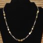 Item 67- 20" Magnetite, serpentine & silverplate necklace. With earrings.