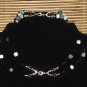 Item 115- 23" Glass, amazonite & agate double strand necklace. With bracelet.