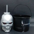 Limited Terminator 5 Genisys Endo Skull T3000 Head Cup + Popcorn Bucket Tub