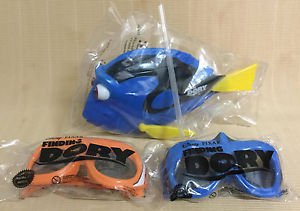 Disney Pixar Finding Dory 2016  Figure Cup + Set of 2  3D RealD Glasse Dvd Blu Ray