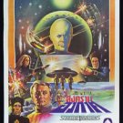 Orig. Starship Invasions 1987 Thai Movie Poster Robert Vaughn Christopher Lee
