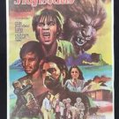 Ori Vintage The Island of Dr Moreau 1977  Thai Movie Poster wolfman