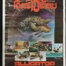 Orig. Alligator 1980 Thai Movie Poster Cult Horror Robert Foster No Blu ray DVD