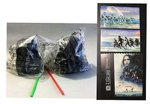Rogue One A Star Wars Story Death Trooper + Darth Vader Helmet Cup Bank Postcard
