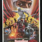 Enter the Ninja 1981 Thai Movie Poster No DVD Blu Ray Franco Nero Martial Arts