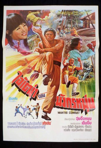 Mantis Combat 1978 Thai Movie Poster Kung Fu Martial Arts