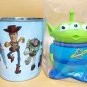 TOY STORY 4 Alien Green Man Figure Bottle + Tin Popcorn Bucket New in Pack