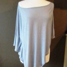 Silver Modal Linen Poncho