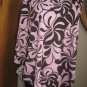 Pale Pink Brown Hibiscus Poncho