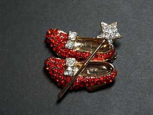 Ruby Red Slippers Brooch