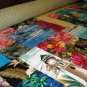 King size Hawaiian quilt. Long arm quilted. Handmade (machine) With shams