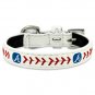 Atlanta Braves Classic Leather Toy Baseball Collar