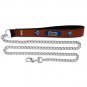 St. Louis Rams Football Leather 2.5mm Chain Leash - M