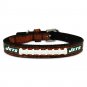New York Jets Classic Leather Toy Football Collar
