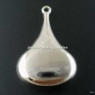 4 Acrylic Teardrop Pendants - 37mm - Free Shipping!