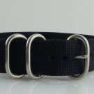 Black NATO ZULU Style Strap 20mm