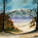 Mountains landscape oil painting art print
