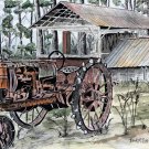 farm tractor art print
