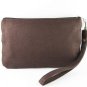 Big Bow ( Brown ) - iPhone Purse, Cell Phone Wristlet, Camera Bag, Cosmetic Bag, Zipper Pouch