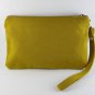 Big Bow ( Mustard ) - iPhone Purse, Cell Phone Wristlet, Camera Bag, Cosmetic Bag, Zipper Pouch