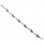 Dragon Fly Green Aventurine With Marcasite Bracelet