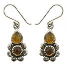 Natural Amber with Hook Earring