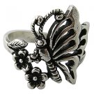 Silver Butterfly Ring