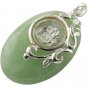 Cerated Jade Sterling Silver Pendant