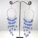 Blue Crystal Earrings