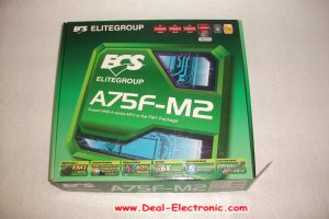 For ECS motherboard A75F-M2 Socket FM1/ AMD A75 FCH/ SATA3&USB 3.0/ A&GbE/ MATX/DDR3 desk board
