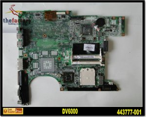 For HP motherboard 443777-001 DV6000 V6000 AMD GM DDR2 for HP laptop motherboard 443777-001