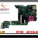 Laptop motherboard FOR HP Pavilion DV3500 2510B Intel 481538-001 mainboard