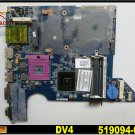 For HP motherboard 519094-001 DV4 motherboard DDR2 intel GM45 integrated For HP laptop mainboard