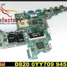 Laptop motherboard for DELL D820 100% tested windows 7 laptop mainboard free shipping