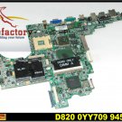Laptop motherboard for DELL D820 100% tested windows 7 laptop mainboard free shipping