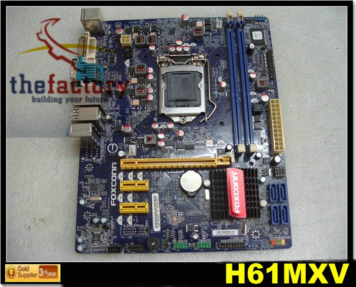 Desktop motherboard,for foxconn H61MXV motherboard,DDR3 H61MXV ...