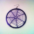 Crochet Spiderweb Dreamcatcher Earrings